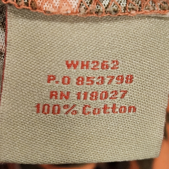 Boden SZ 6R Boho Orange Brown Paisley Shift Sleeveless Dress W/Ruffled Neckline - Picture 7 of 11